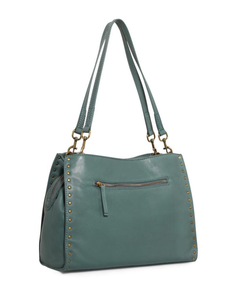 Lenox Studded Triple Entry Satchel