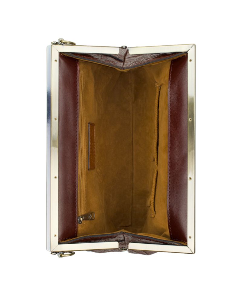 Vilaine Small Tooled Leather Frame Handbag