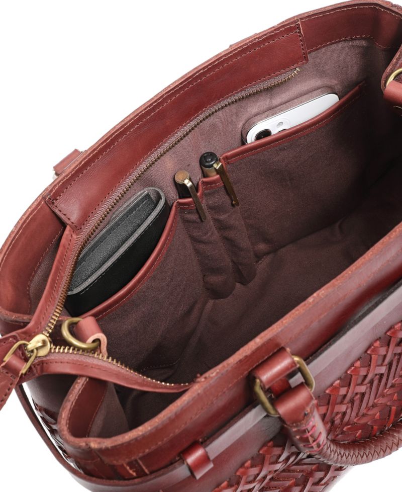 Lantana Medium Leather Satchel Bag
