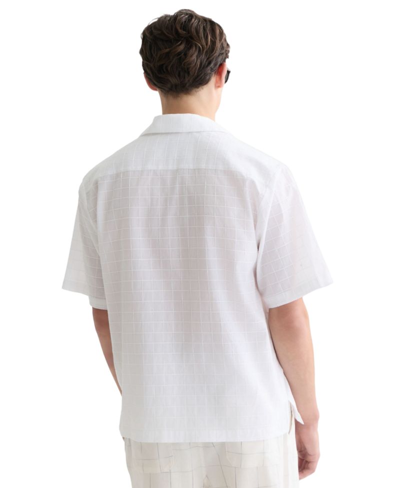 Men's Embroidered Short-Sleeve Shirt