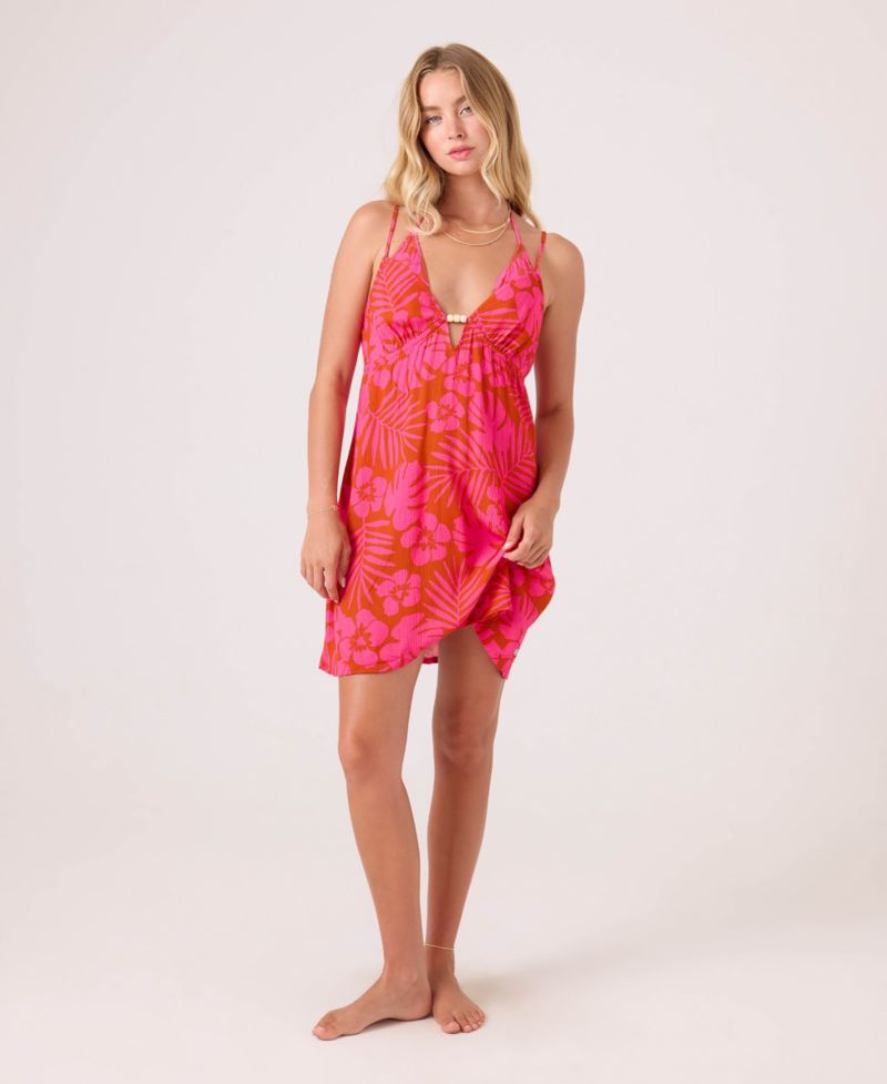 Women's Sun Chaser V-Neck Swim Cover-Up Dress