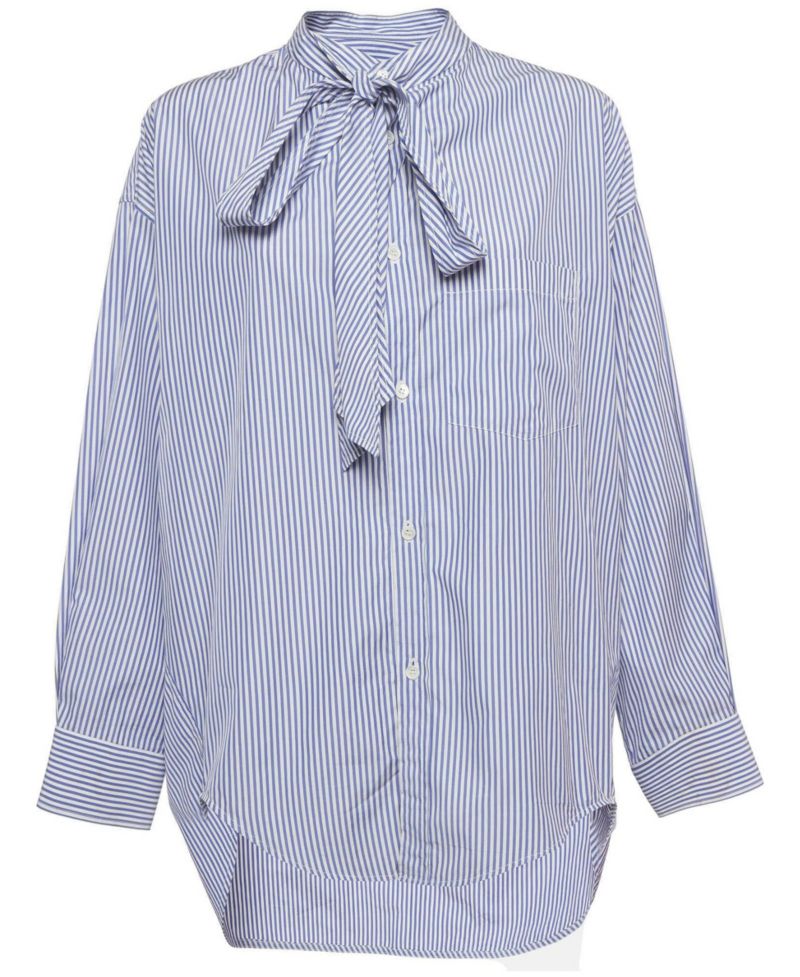 Women's Striped Cotton Oversized Shirt