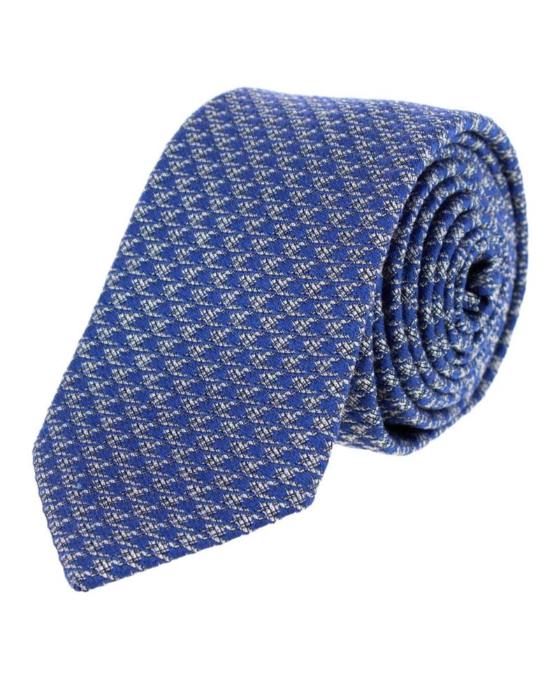 Men's Nereus Diamond Pattern Slim Wool-Blend Tie
