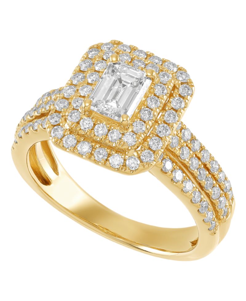 Macy's Diamond Engagement Ring (1-1/2 ct. t.w.) in 14k Gold
