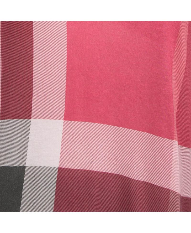 Women's Brit Pink Plaid Modal Jersey Top