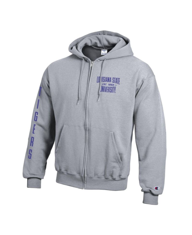 Men's LSU Tigers Varsity Powerblend Full-Zip Graphic Fleece Hoodie