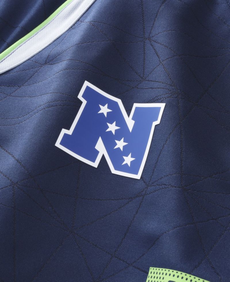 Big Boys and Girls College Navy Seattle Seahawks Football x Football V-Neck Fan Jersey