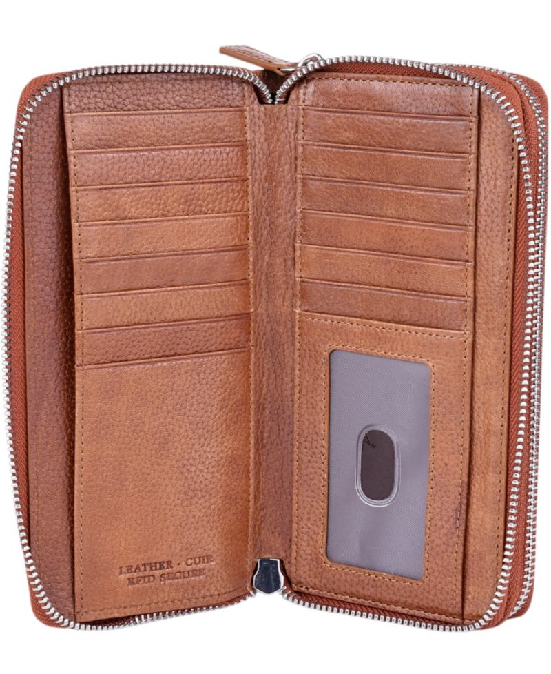 Fifth Avenue RFID Secure Double Zipper Wallet