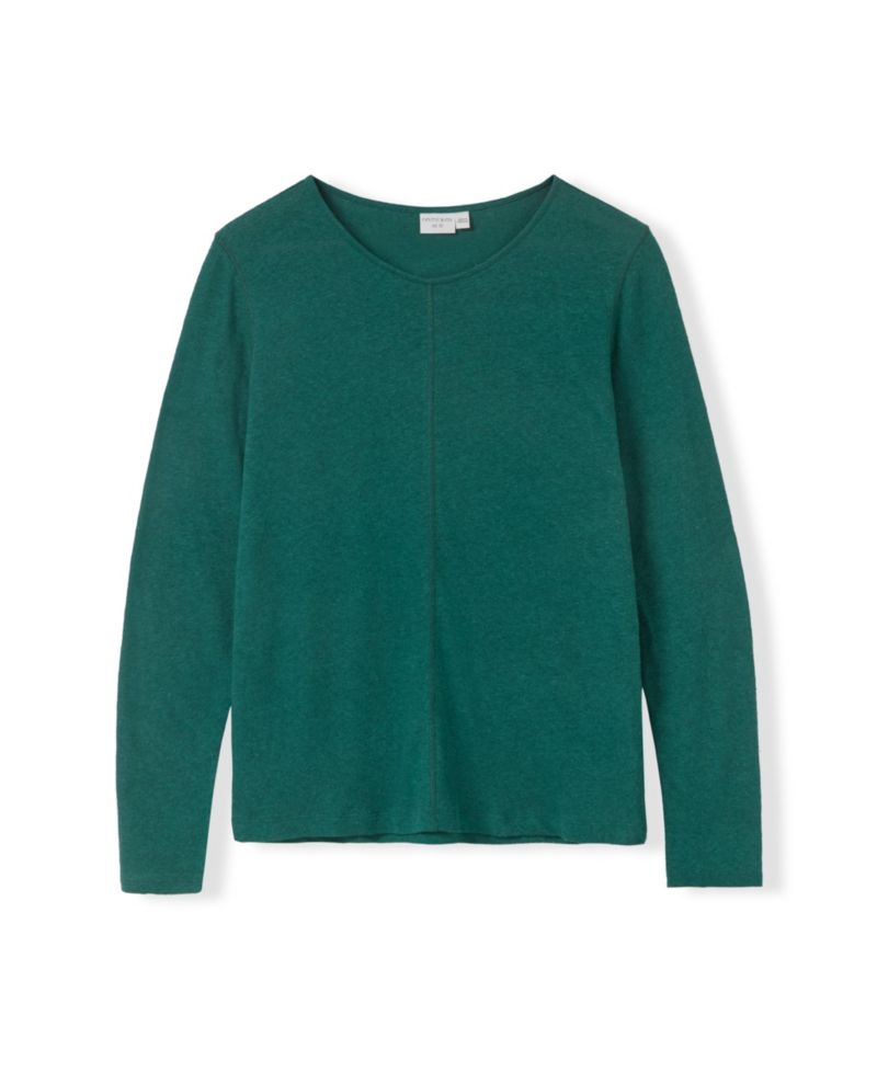 Women's Linen Blend Long Sleeve Top