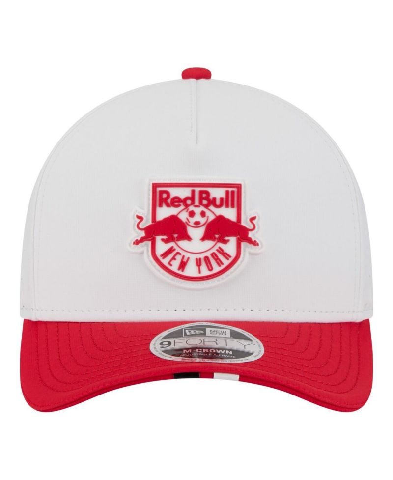 Men's White New York Red Bulls 2026 MLS Kick Off 9FORTY M-Crown A-Frame Adjustable Hat