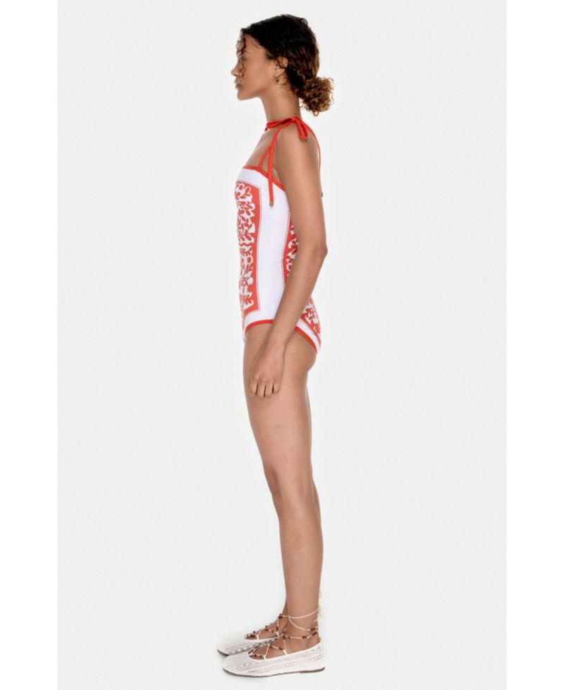 Women's Crossing Red Reversible One-Piece Swimsuit