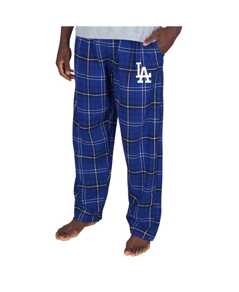Men's Royal Los Angeles Dodgers Ultimate Plaid Flannel Pajama Pants