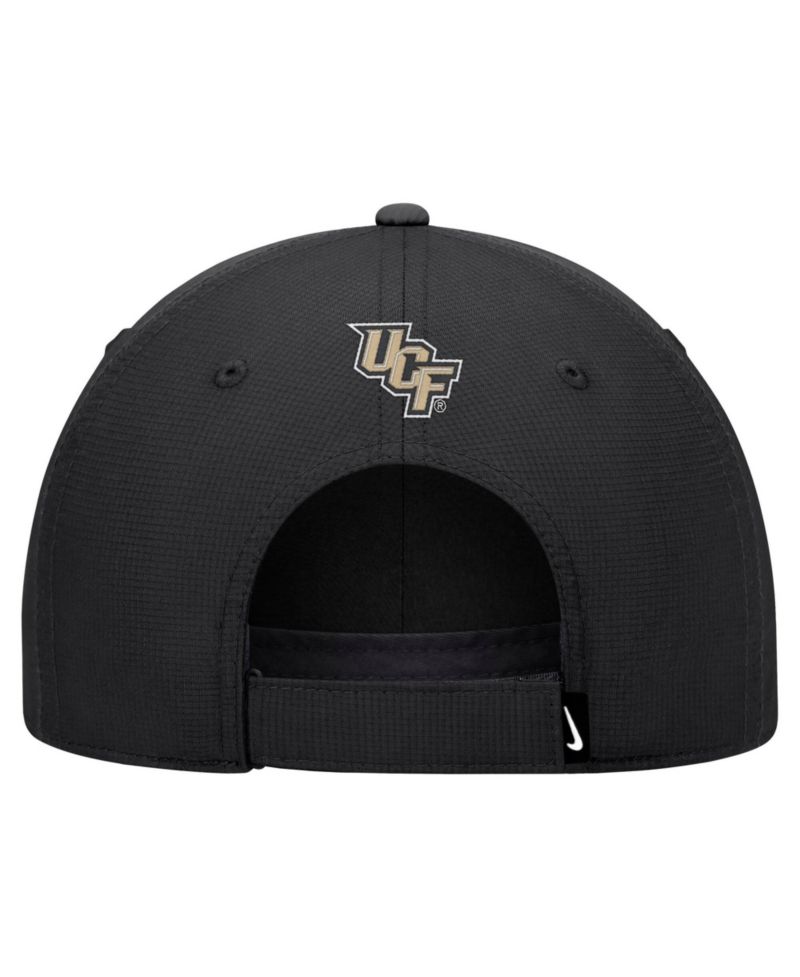 Men's Black UCF Knights 2026 Sideline Ripstop Dri-FIT Adjustable Hat