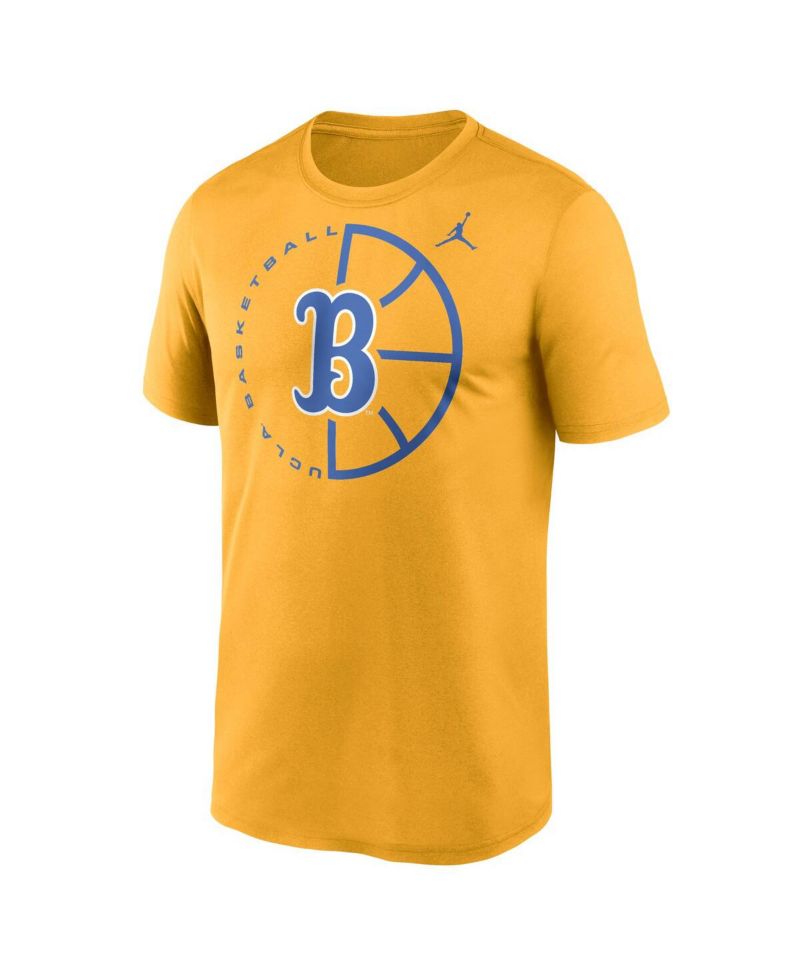 Men's Gold UCLA Bruins Legend Basketball Icon Performance T-Shirt
