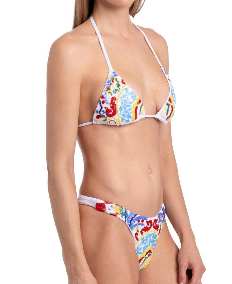 Women's Limoncello Hand Beaded Bikini Bottom