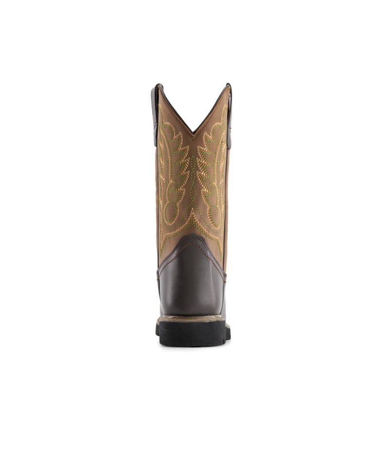 Men's Leather Cowboy Boots Bicolor