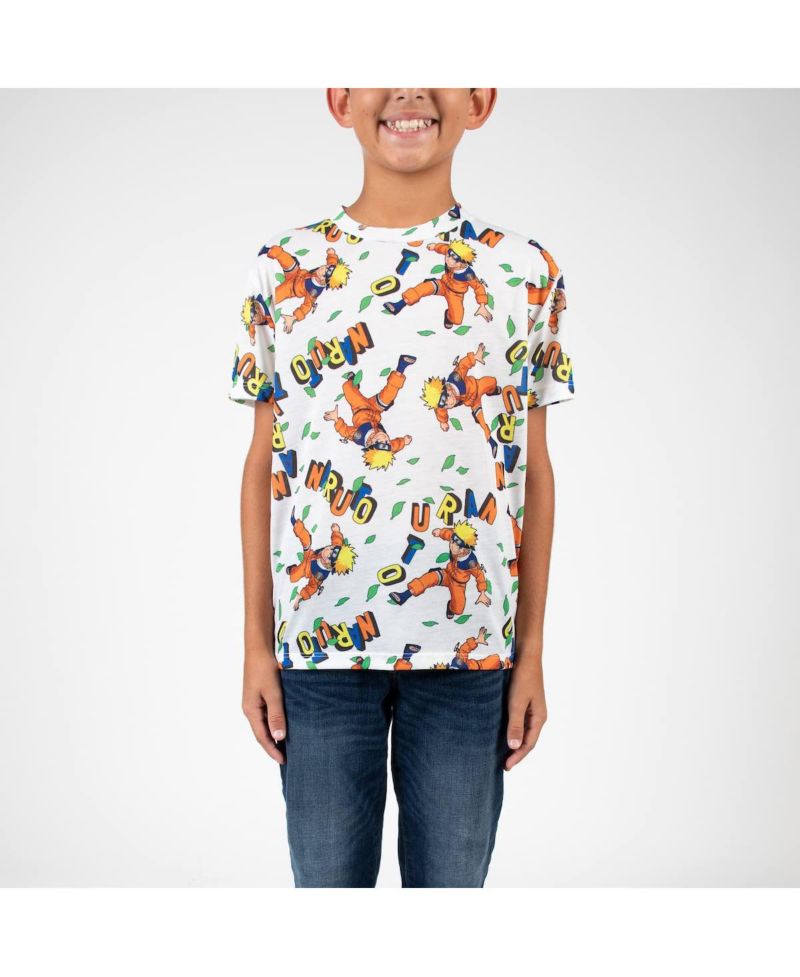 Little Boys Uzumaki Crew Neck Short Sleeve 4pk Tees-Small