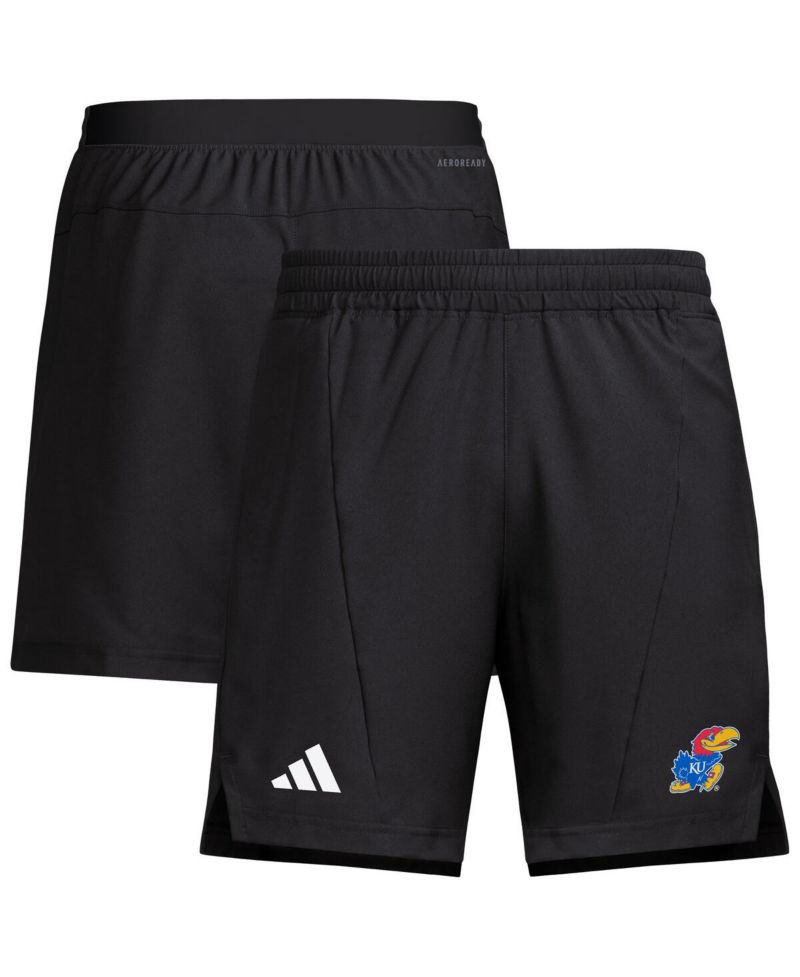Men's Black Kansas Jayhawks Program Woven Training Shorts