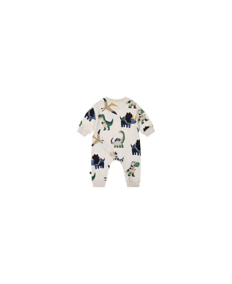 Baby Boys 3M TO 24M Fleece Jumpsuit Dinosaur Print