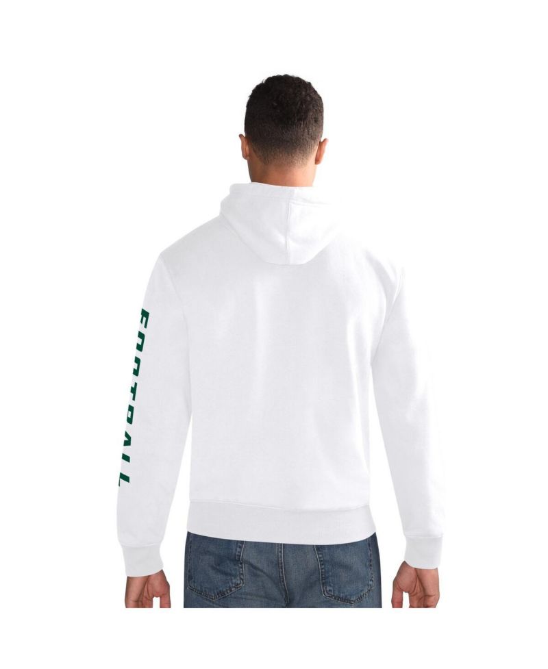 Men's White New York Jets Pullover Hoodie