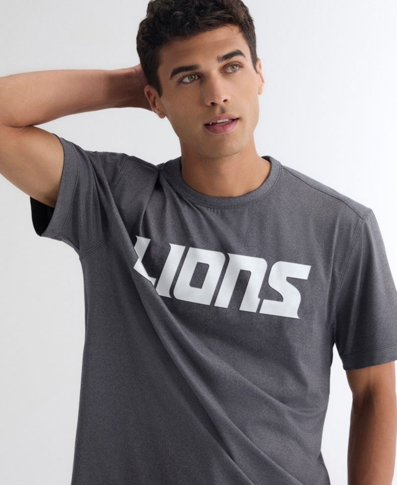 Men's Charcoal Detroit Lions Clutch T-Shirt