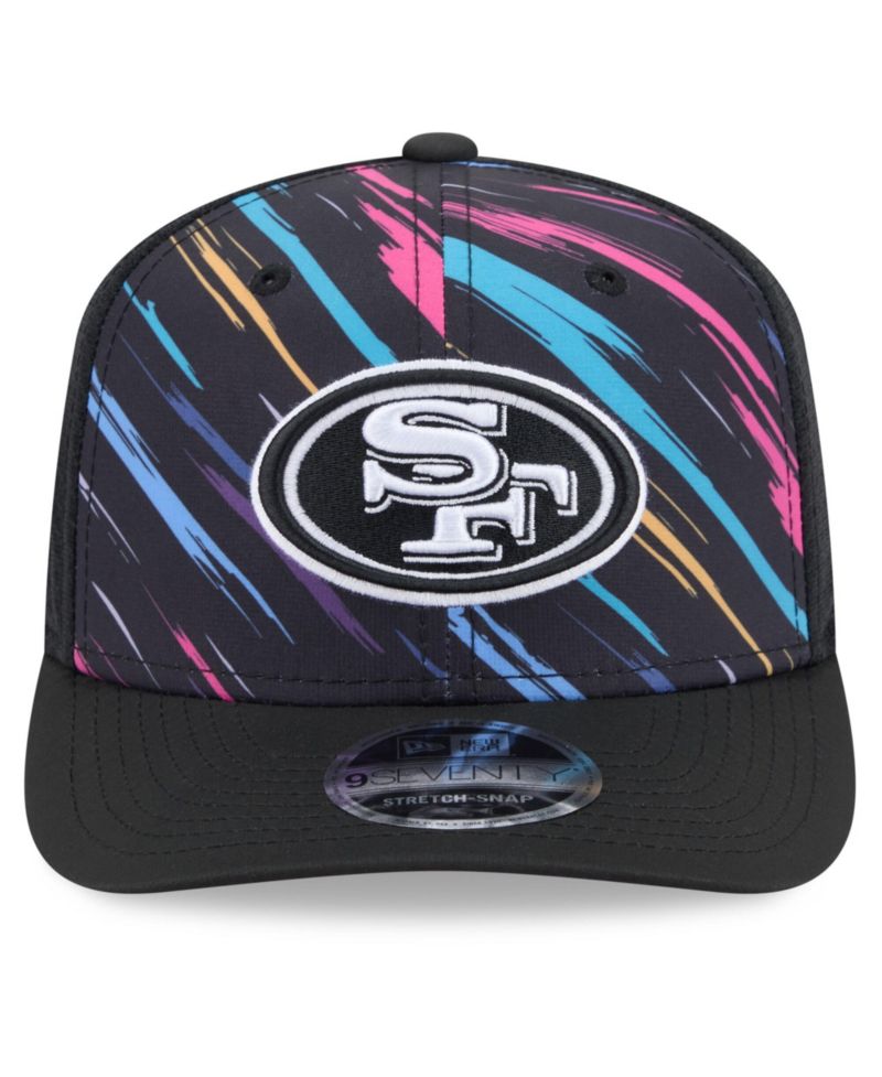 Men's Black San Francisco 49ers 2026 NFL Cruical Catch 9SEVENTY Adjustable Trucker Hat
