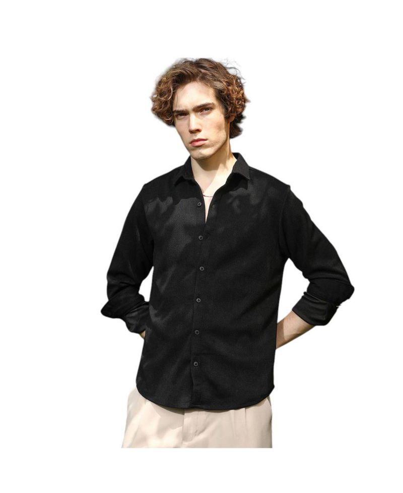 Men's Solid Knit Shirt
