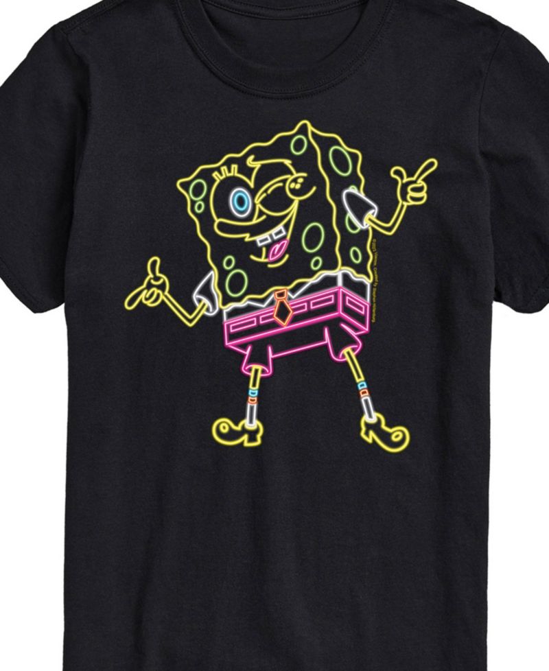 Men's SpongeBob SquarePants Neon SpongeBob Short Sleeve T-Shirt