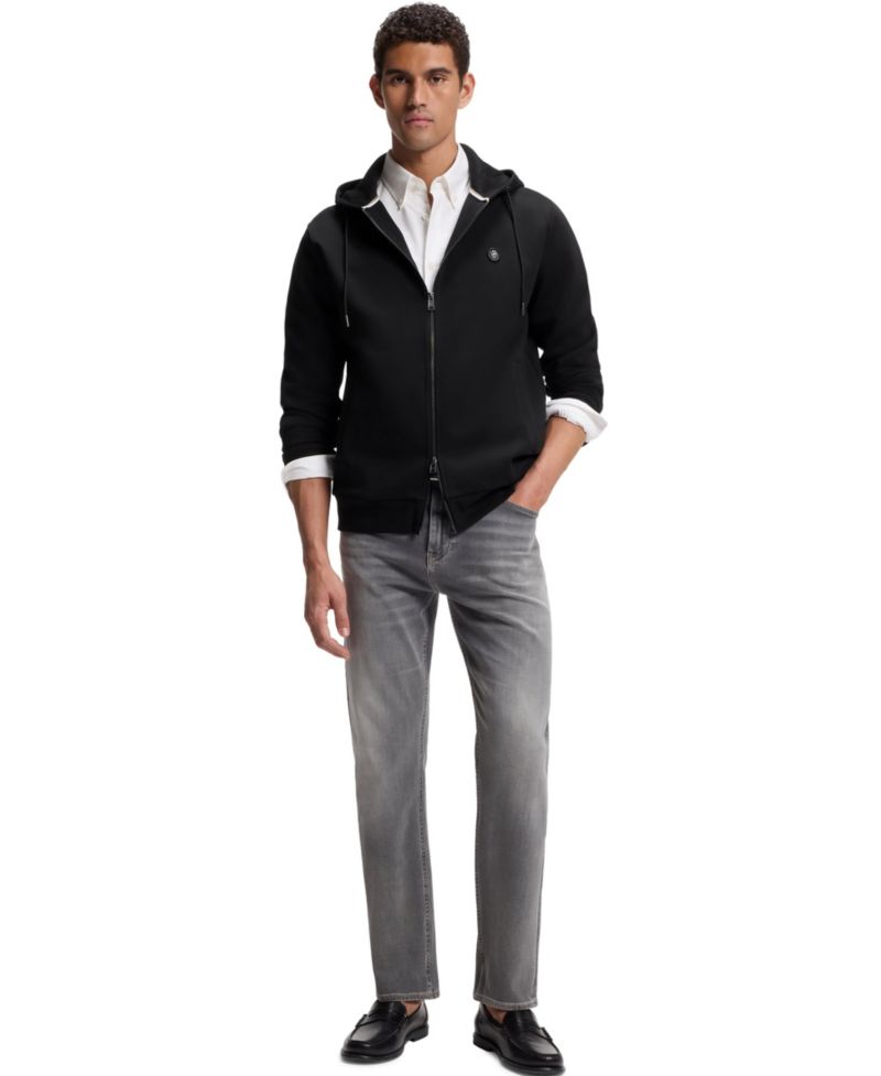 Men's Cotton-Blend Zip-Up Regular-Fit Hoodie