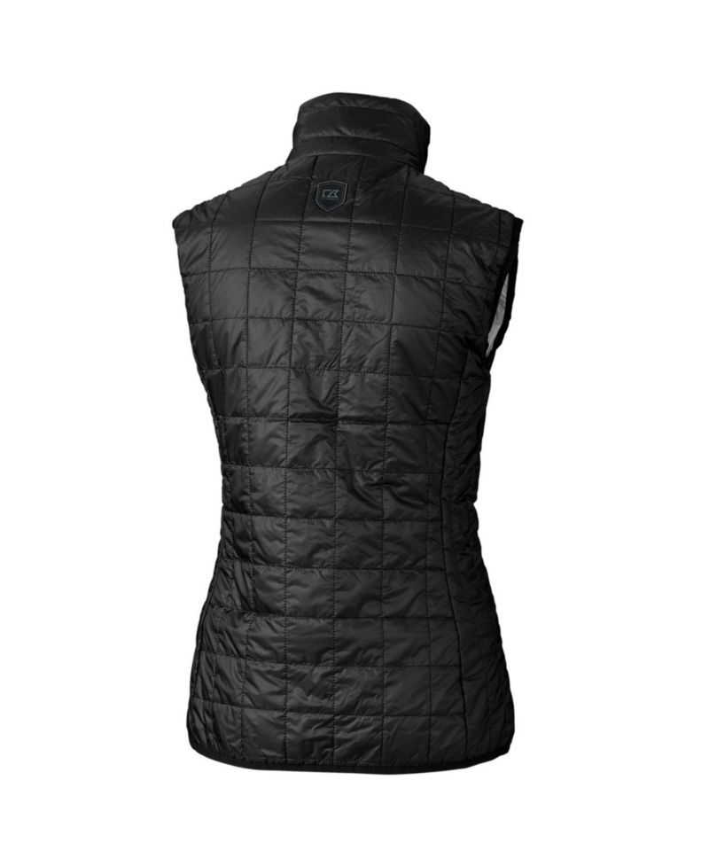 Women's Black Los Angeles Dodgers Rainier PrimaLoft Eco Full-Zip Puffer Vest