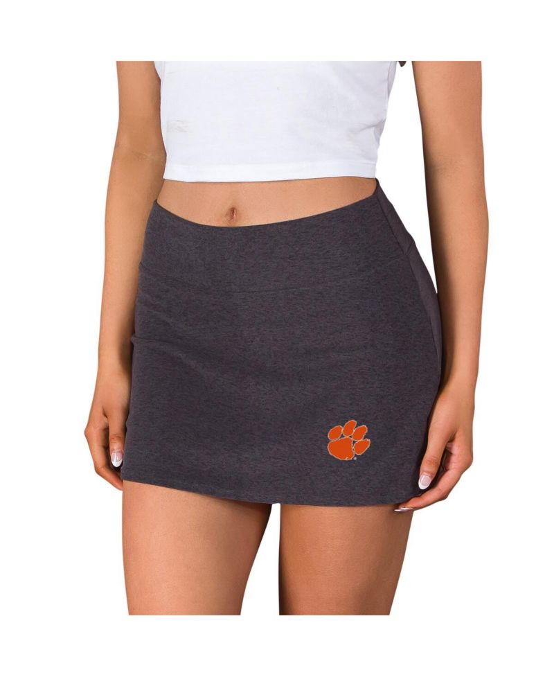 Women's Charcoal Clemson Tigers Centerline Knit Skort