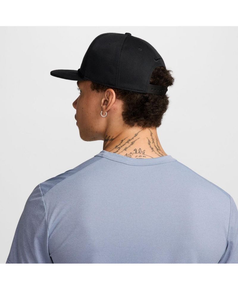 Men's and Women's Black Retro Pro Performance Snapback Hat