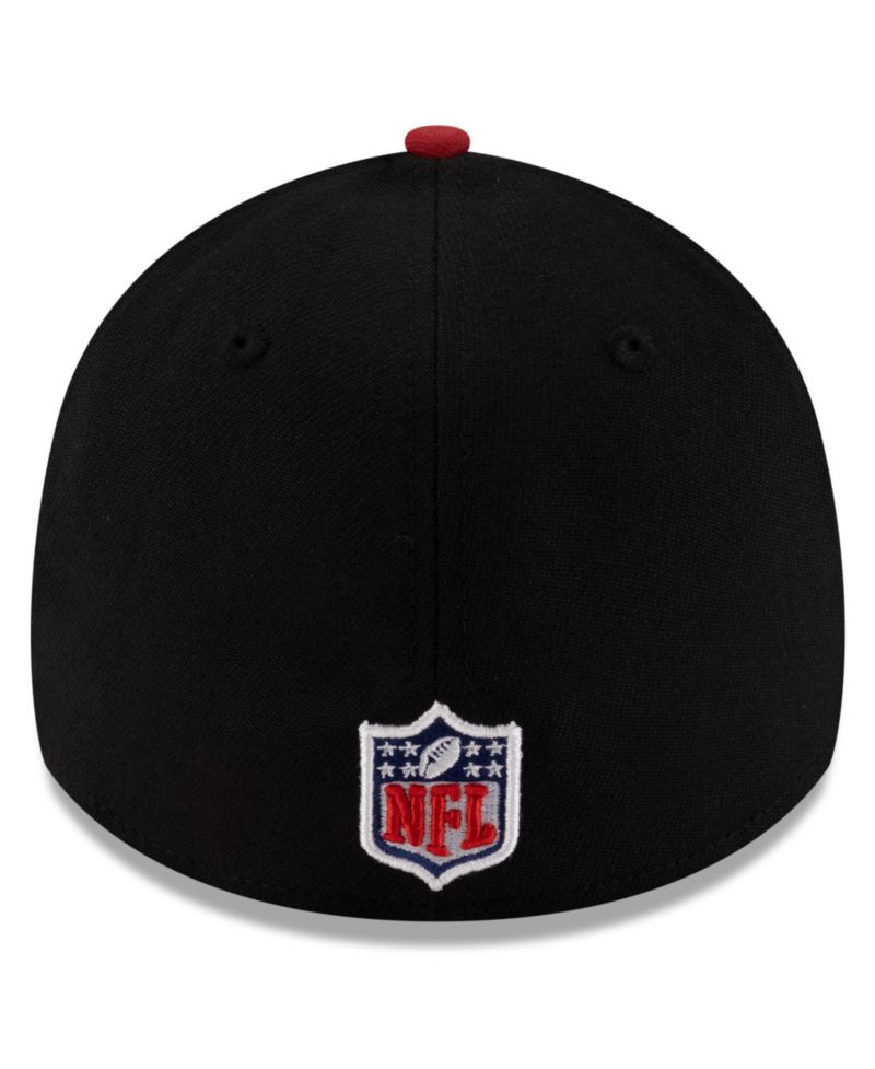 Men's Black/Cardinal Arizona Cardinals 2025 NFL Draft 39THIRTY Flex Hat