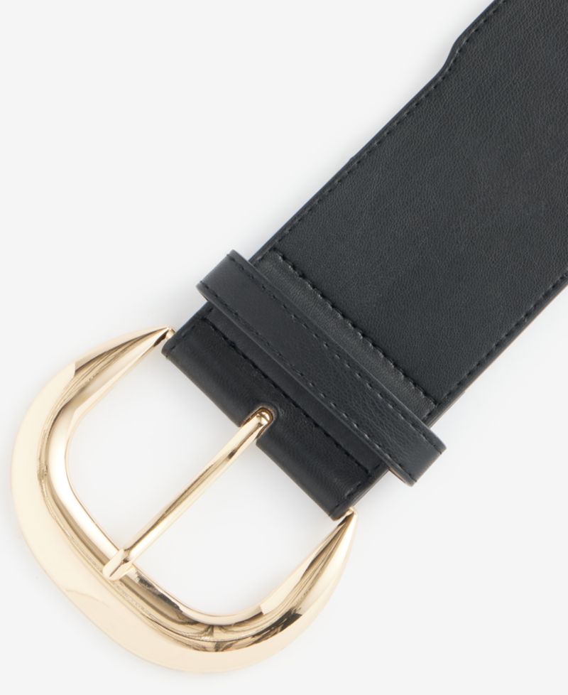 Chunky Buckle Stretch Belt