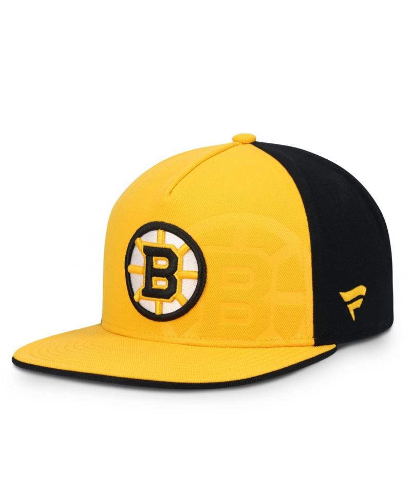 Men's Gold/Black Boston Bruins Snapback Hat