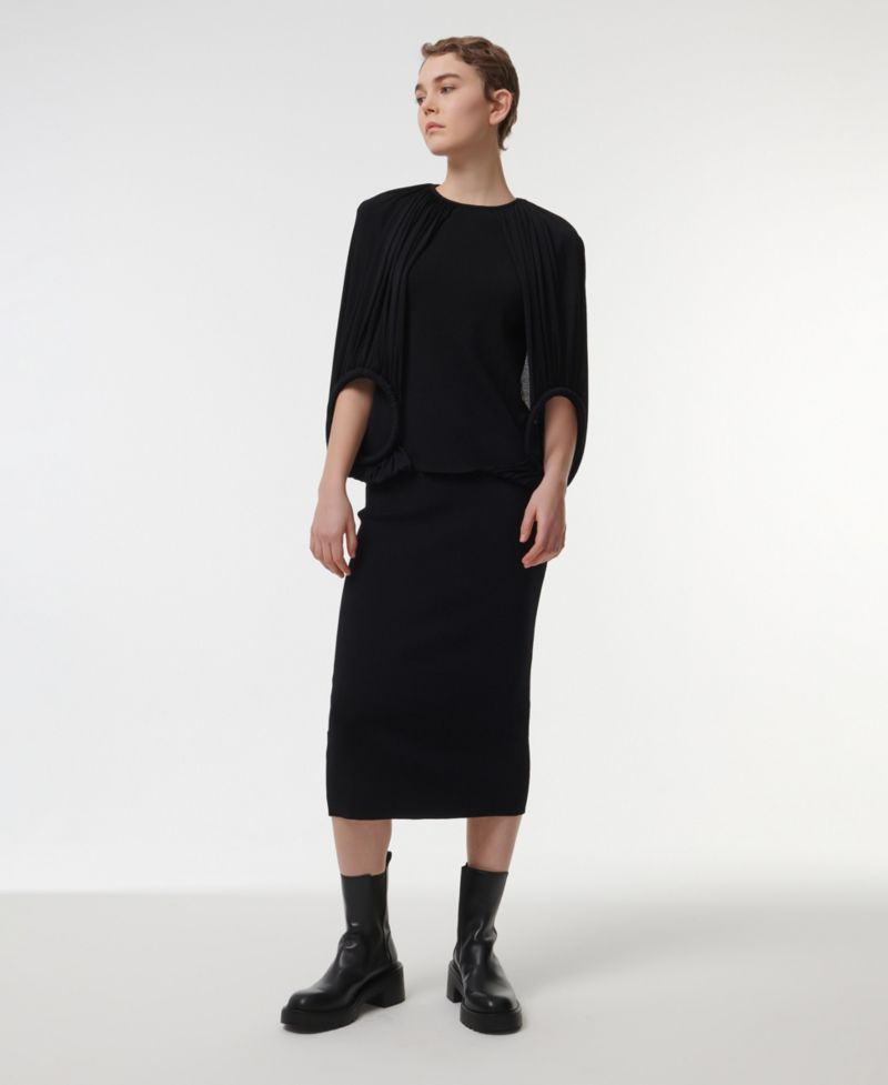 Women's Double-Hoop Knitted Top