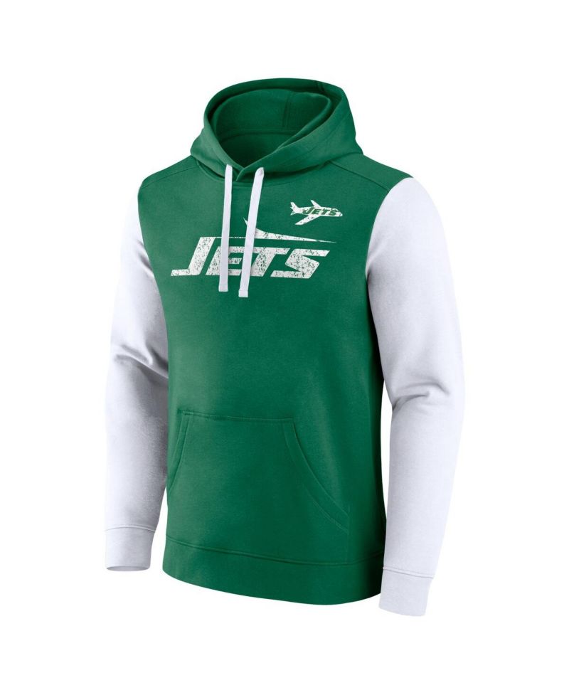 Men's Kelly Green New York Jets Fleece Pullover Hoodie