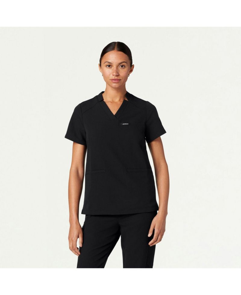 Women's Helia 3-Pocket Classic Notched V-Neck Scrub Top