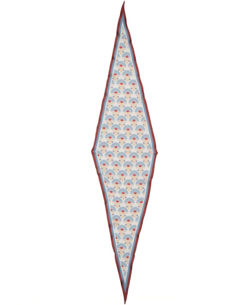 Geo-Print Diamond-Shape Scarf