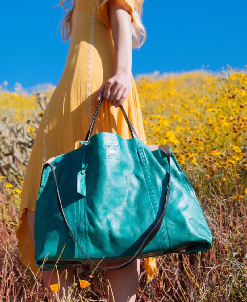 Forest Island Extra-Large Leather Tote Bag