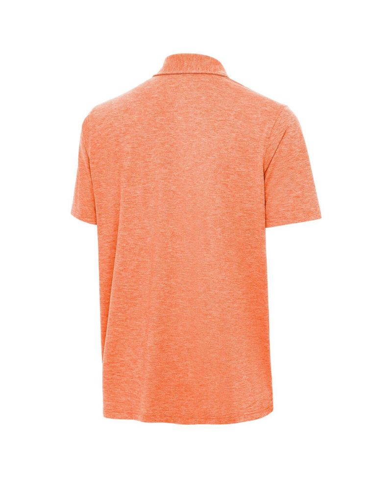 Men's Heather Orange Clemson Tigers Golfer Par 3 Polo Shirt