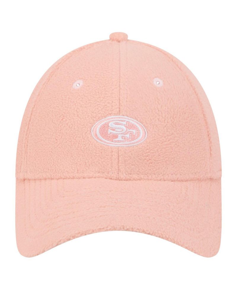 Women's Light Pink San Francisco 49ers Cozy Sherpa 9FORTY Adjustable Hat