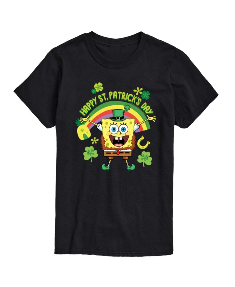 Men's SpongeBob SquarePants St Patrick's Day Short Sleeve T-Shirt