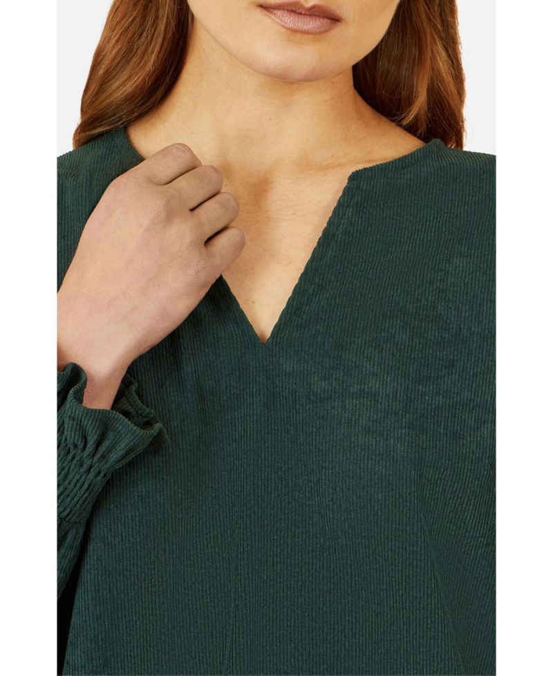 Women's Long Sleeve V-Neck Mini Dress