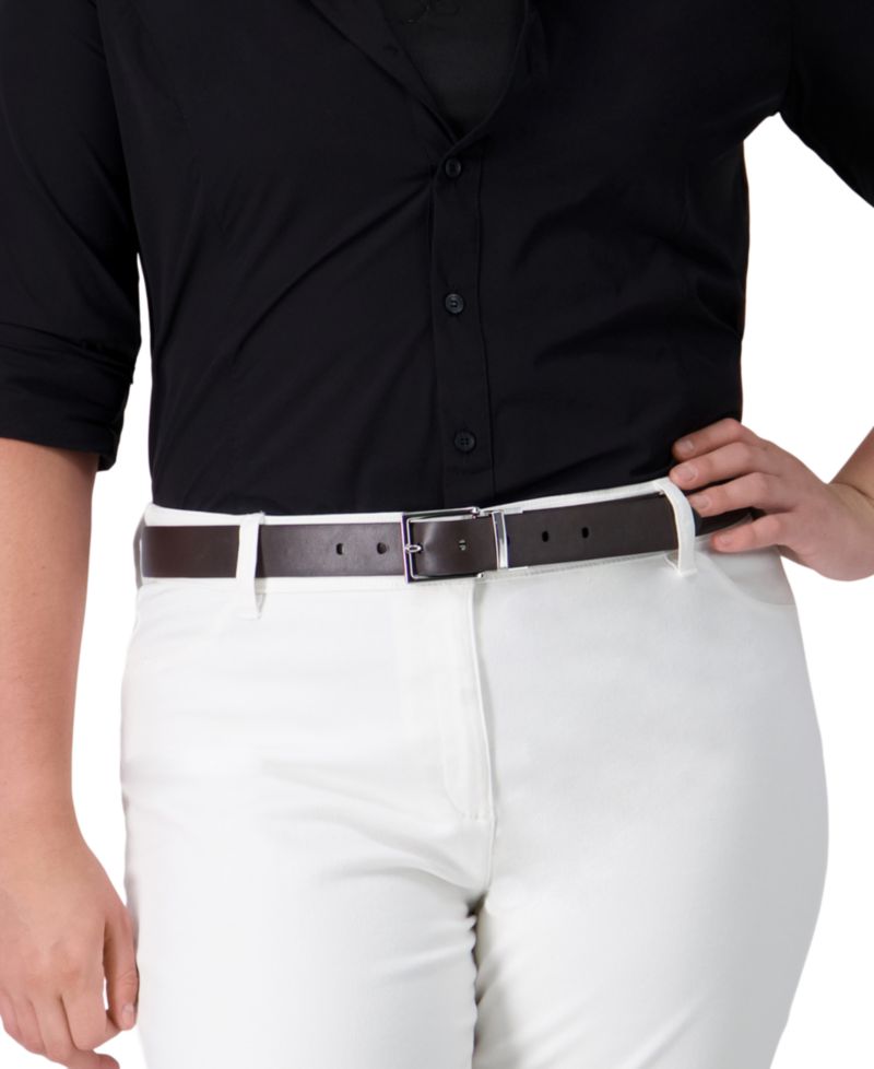 Women's Reversible Leather Pant Belt