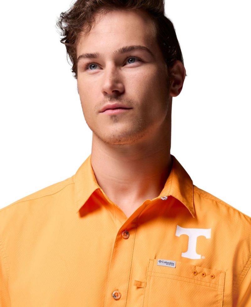 Men's Tennessee Orange Tennessee Volunteers Slack Tide Camp Button-Up Shirt