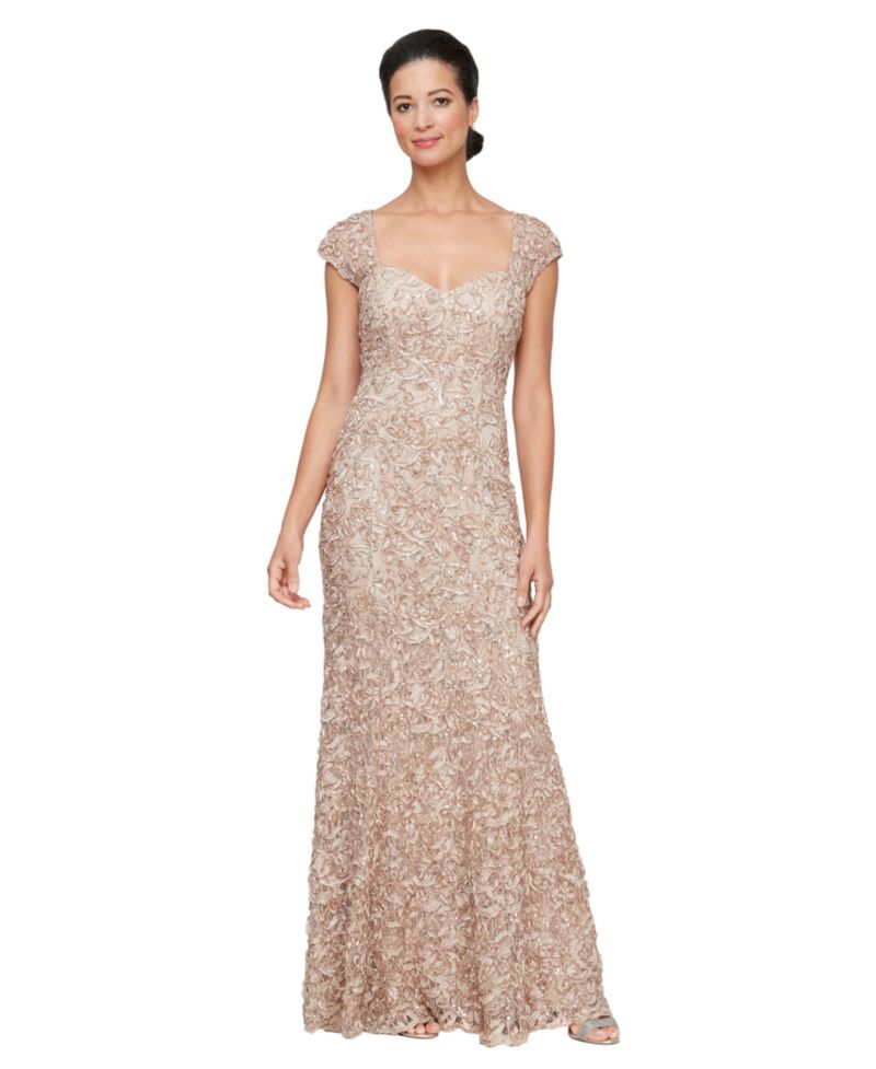 Petite Soutache Sweetheart Neck Ball Gown