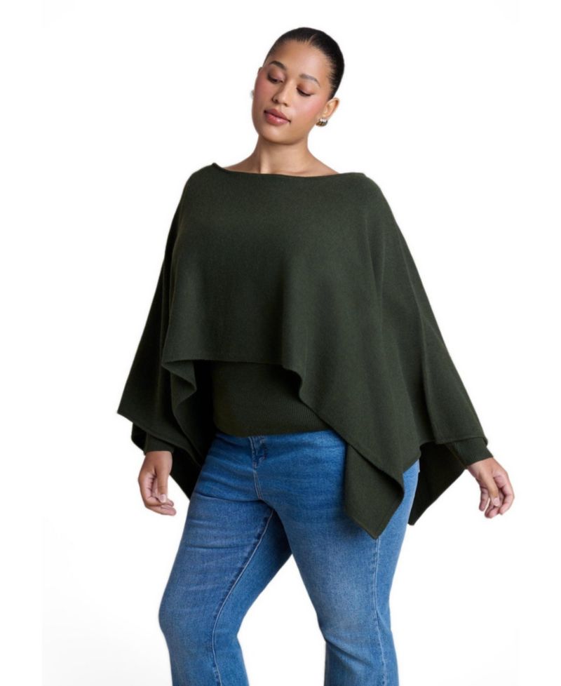 Women's Layered Cape Sweater