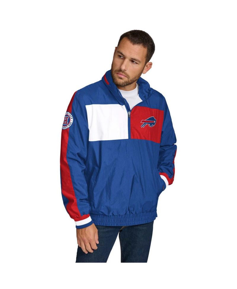 Men's Royal Buffalo Bills Gael Lightweight Half-Zip Hoodie Jacket