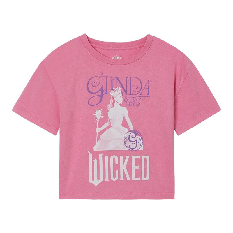 Little Girls Cropped Drop Shoulder T-Shirt